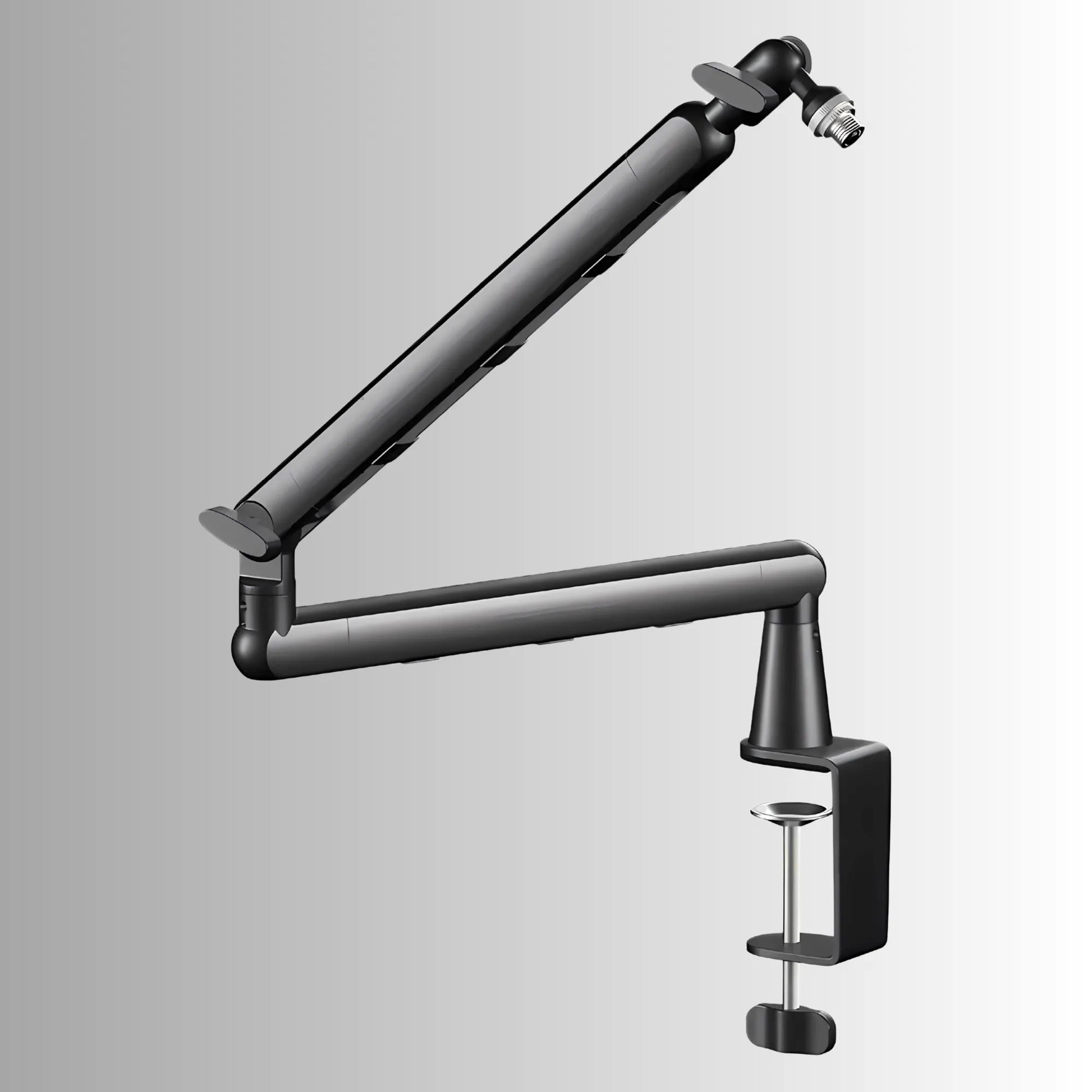 MicFix verstellbarer Mikrofonarm mit Tischklemme für ergonomische Podcast und Streaming Positionierung