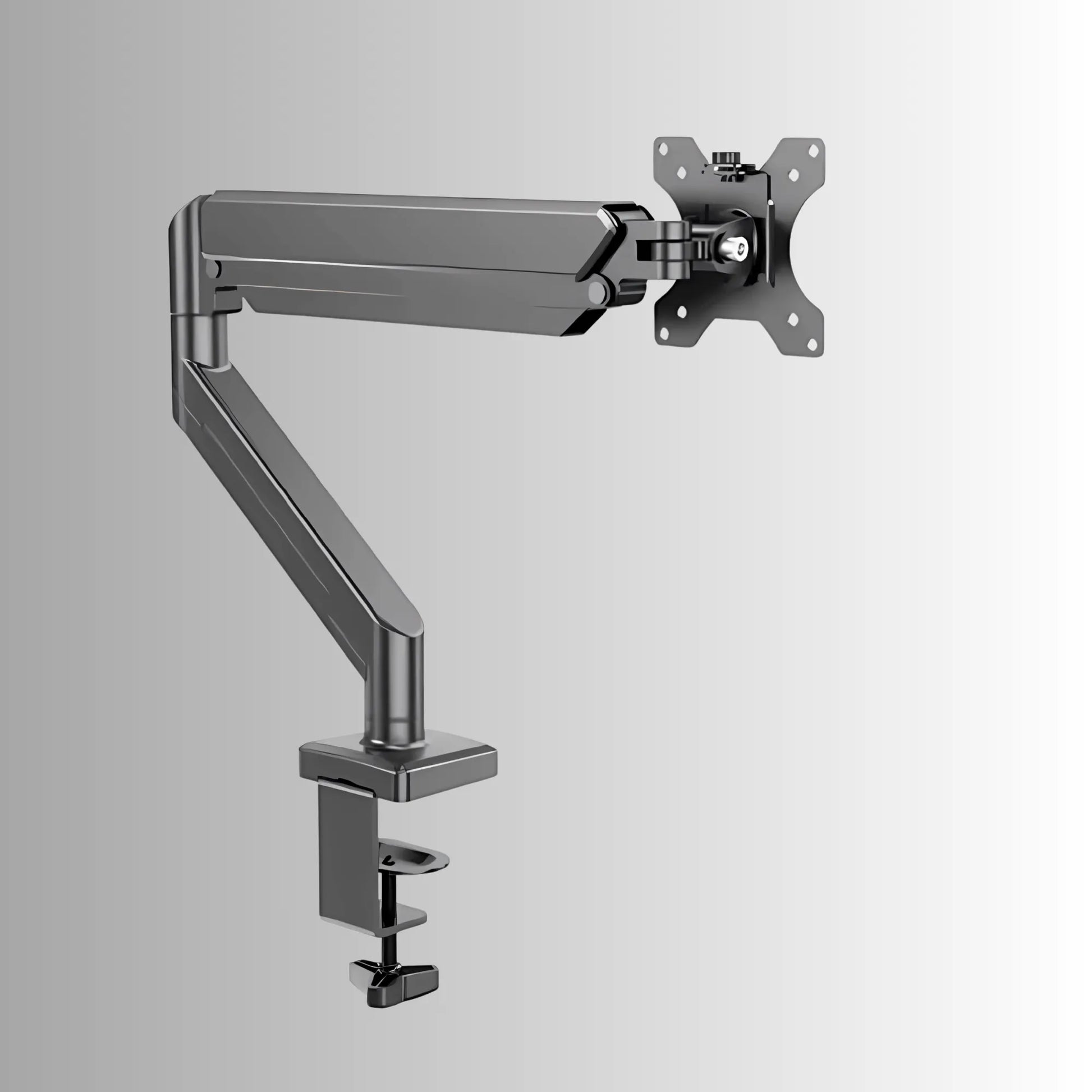 ScreenFix Monitor Tischhalterung einzeln mit Klemmfuß für höhenverstellbare Bildschirmmontage