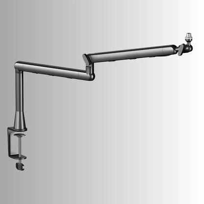 MicFix Tisch Mikrofonhalterung mit Schraubklemme und Gewinde für universelles Mikrofon Setup