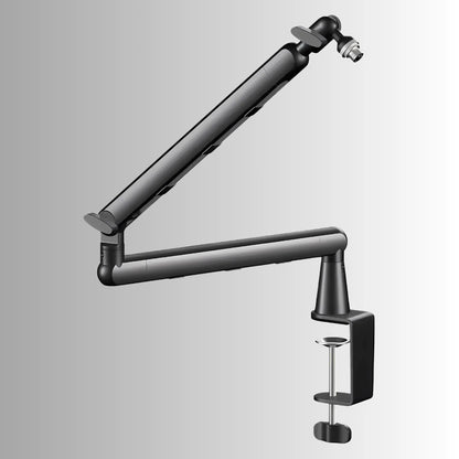 MicFix verstellbarer Mikrofonarm mit Tischklemme für ergonomische Podcast und Streaming Positionierung